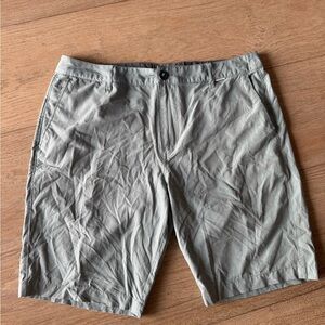 Linksoul Light Green Flat Front Shorts